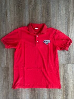 Vintage Hartwell 80s Red North American Fishing Club Polo - size Large